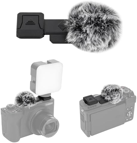 JJC Cold Shoe Wind Muff Windshield for Canon PowerShot V1 Digital Camera by JJC