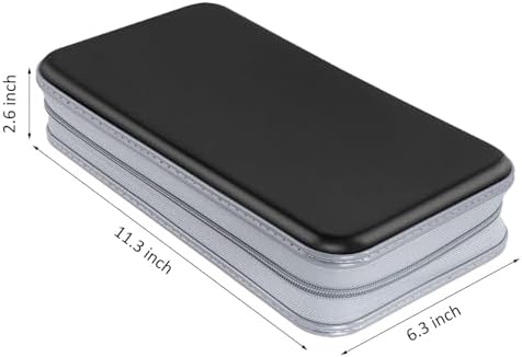 Siveit CD DVD Cases 96 Capacity Disc Storage Binder for Car(Black) - Image 6