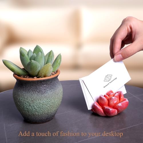 Cute Business Cards Holder Desk Organizer Vertical Display Stand - Image 5