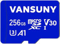 Vansuny 256GB Micro SD Card, microSDXC Memory Card with SD Adapter A1 App Performance V30 4K Video Recording C10 U3 Micro SD for Nintendo,Switch,GoPro,Dash Cam,Action Camera by VANSUNY