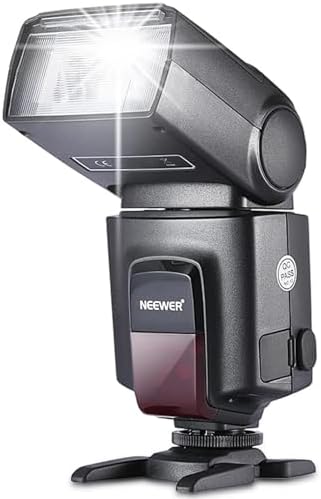 NEEWER TT560 Camera Flash Speedlite Compatible with Canon Sony Nikon Panasonic Fuji DSLR with Universal Single Contact Hot Shoe Mount, Speedlight Compatible with Sony ZV1, NOT for ZV-1F, No TTL by Neewer