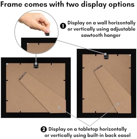 Americanflat 7x8 Picture Frame - Engineered Wood - Black - Image 5