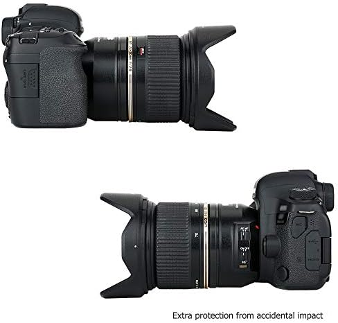 JJC Reversible Lens Hood for Tamron SP 24-70mm f/2.8, Supports 82mm Filter - Image 4