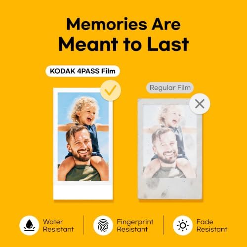 KODAK Mini Shot 2 Retro 2x3 Instant Camera, Photo Printer, 38 Sheet, White - Image 6