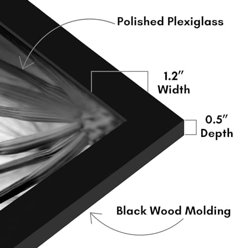 Americanflat 21x34 Poster Frame - Engineered Wood - Black - Image 3