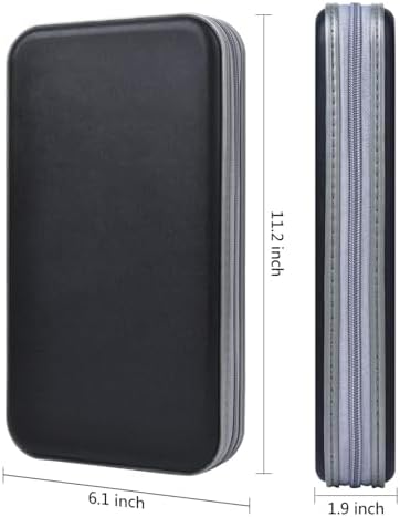 alavisxf xx CD Holder, 72 Capacity Hard Plastic Storage Case for Car - Image 4