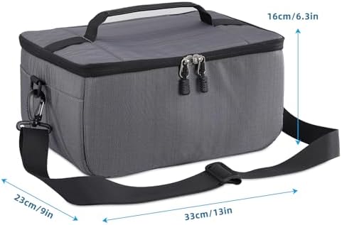 Koolertron Dslr Camera Insert Bag Purse Universal Liner Lens Pouch Partition Protective Cover Waterproof Sleeve for Cannon/Nikon/Sony (Grey) - Image 6