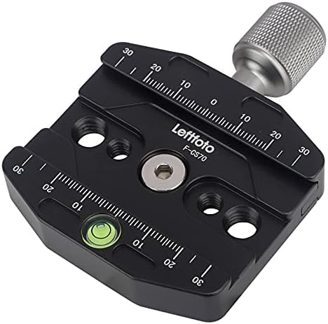 70mm Quick Release Clamp Compatible with Arca Swiss Style Plate for Tripod Ballhead Universal Quick-Change seat, monopod Head, Tripod Quick Release Plate by Leftfoto