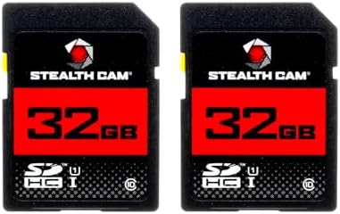 STEALTH CAM SD Card - High-Speed Data Transferring Storage Game Trail Hunting Scouting Photo Video Recording Cameras, 32GB SD Card (2 Pack) by StealthCam