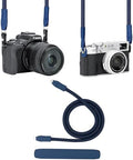 JJC 115cm Braided Rope Neck Shoulder Strap for Canon EOS R RP R5 R6, Blue by JJC