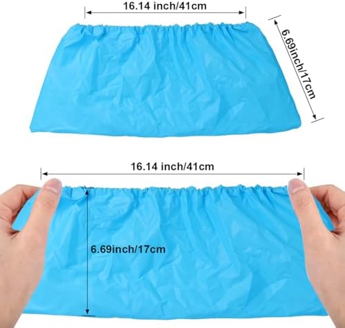 Yeios 100 Pack Waterproof Disposable Shoe Covers CPE Non Slip for Rain Mud - Image 6