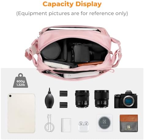 K&F CONCEPT 2 in 1 Camera Sling Bag, Everyday Shoulder Bag - Image 2