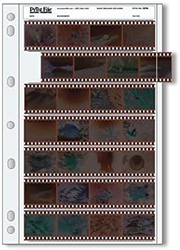 Print File Archival 35mm Size Negative Pages Holds Seven Strips of Four Frames, Pack of 25 by PrintFileArchivalStorage