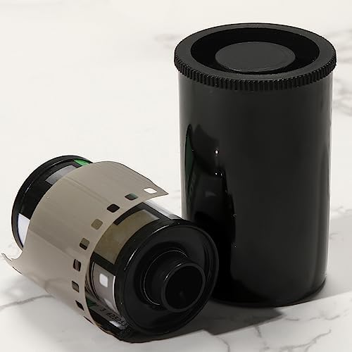 JOVITEC 100 Pcs Plastic Film Canister Holder 35 mm Empty Camera Reel Containers Storage Containers Case with Lids for Small Accessories Fish Hook Film Beads(Black) - Image 2