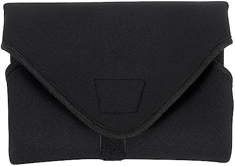 PATIKIL Camera Protective Wrap, 16"x16" Lens Wrap Cloth with Thick Protective Neoprene, Lens Pouch Bag with Hook and Loop for Lens, SLR, Black Orange - Image 3
