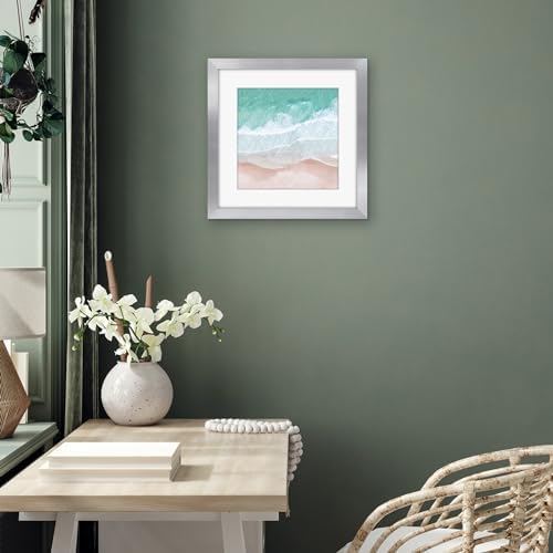Americanflat 16x16 Picture Frame - Matted to 12x12 - Silver - Image 6