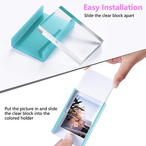 Instax Mini Acrylic Photo Frames, 2x3 Polaroid Picture Frame for Instax Mini EVO/LiPlay/Link Printer & Cameras Film, Cute Small Tabletop Picture Frame, Instant Photos Holder for Home Decor (3 Pack) - Image 6