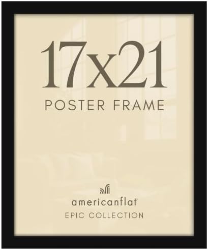 Americanflat 17x21 Poster Frame - Engineered Wood - Black by Americanflat