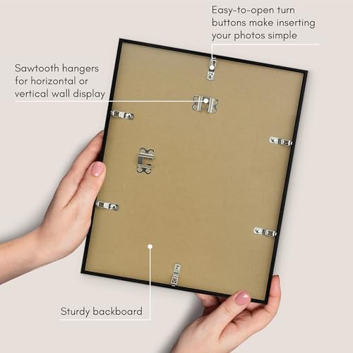 Americanflat 11x14 Picture Frame 2-Pack - Slim Molding - Black - Image 5
