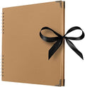 Scrapbook Album, 80 Pages, 11 x 11 Inch, Brown Photo Album, Scrap Book by Bstorify