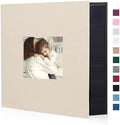 Artmag Fabric Photo Album 4x6 1000 Large Capacity for Family Wedding Anniversary Linen Album Holds 1000 Horizontal and Vertical Photos (1000 Pockets, Beige) by Artmag