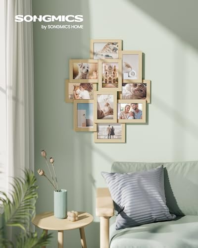 SONGMICS Collage Picture Frames for Wall Decor, 10-Pack 4 x 6, Glass Front - Image 2