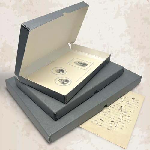 Golden State Art, Clamshell Archival Storage Box 13x19, Gray, Pack of 2 - Image 5