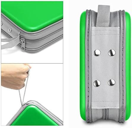 Siveit CD/DVD Cases 40 Capacity Disc Storage Binder for Car(Green) - Image 3
