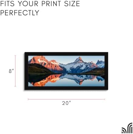 Americanflat 8x20 Picture Frame - Engineered Wood - Black - Image 2