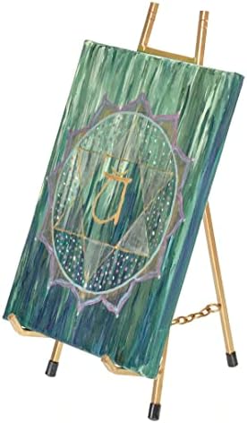 Red Co. 13” Tall Modern Metal Tripod Plate Stand and Art Holder Easel, Gold - Image 7