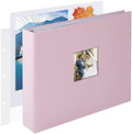 1DOT2 8x8 Inch 3 Ring DIY Scrapbook Photo Album, Pink by 1DOT2