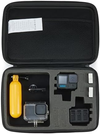Amazon Basics Large Carrying Case for GoPro And Accessories, 13 x 9 x 2.5 Inches, Black, Solid - Image 7