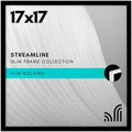 Americanflat 17x17 Picture Frame - Slim Molding - Black by Americanflat