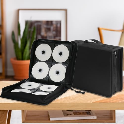 DVD/CD Case Holder - 256 Capacity Disc Storage Wallet Binder for Car, Home, Office, Travel (Black) - Image 6