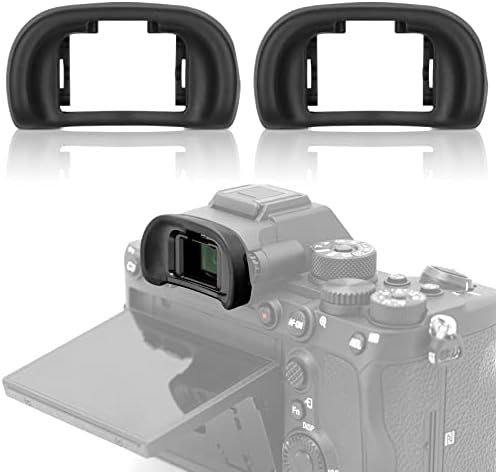 Updated Soft Silicone Camera Eyepiece Eyecup for Sony A7III A7II A9 A7S A99II A58 A7 A7R IV A7RIII A7SII, 2Pack Camera Hot Shoe Cover for Sony + 2Pack Camera Eye Cup Replacement for Sony - Image 6
