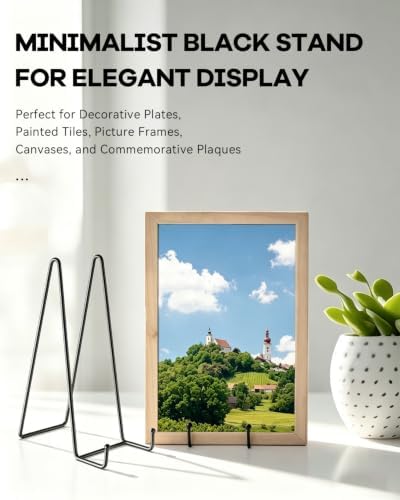 3 Pack 6 Inch Plate Stands for Display - Metal Picture Stand Plate Holder - Image 5