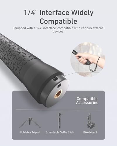 TELESIN 35" Extension Selfie Stick for GoPro Insta360 DJI for Vlog Travel - Image 5