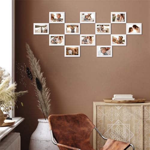 Giftgarden 12 Pack 3.5x5 Picture Frame White, 3.5 by 5 Photo Frames Bulk for Desktop Display or Wall Mount - Image 5
