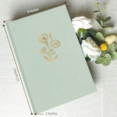 Holoary Photo Album 4x6 300 Photos, 300 Pockets 4”x6” Picture Album, Linen Fabric Cover Big Picture Book for Photos with Writing Area, 4x6 Photo Albums for Family Weddings Travel Memories(Sage) - Image 2
