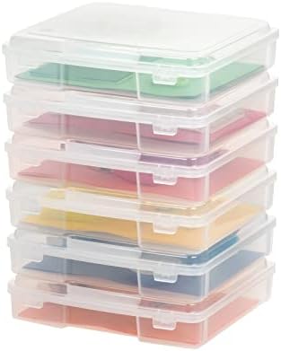 IRIS USA Board Game Storage |Made in USA| Thick Craft Case (6-Pack) - Clear - Image 4