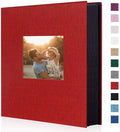 Artmag Photo Album 4x6 400 Large Capacity Linen Album Book Holds 400 Vertical Photos for Family Wedding Anniversary (400 Pockets, Red) by Artmag