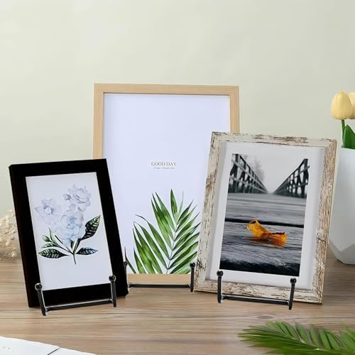 18 pcs 4.5in Plate Stands for Display,Metal Plate Holders Display Stands Can Be Used for Picture Stand,Book Stands for Display,Plate Display Stands,Easel,Photo Frame Stands,Plaque Stands,Desktop Stand - Image 2