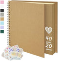 DIY Scrapbook Photo Album,40 Pages,7x7 Inch,Kraft by Remowith