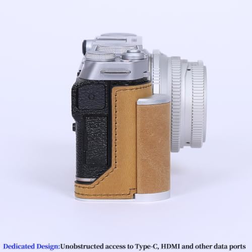 Camera Genuine Leather Half Case ，Compatible with FUJIFILM X-M5 XM5 - Image 4