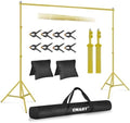 EMART Backdrop Stand 10x7FT Adjustable Back Drop Stand for Party -Gold by EMART