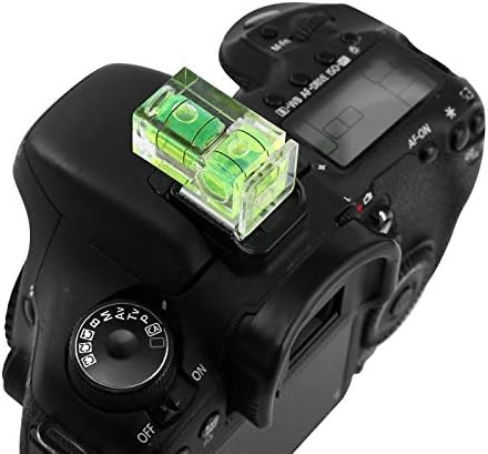 6 Pack Camera Hot Shoe Level, Hot Shoe Bubble Level Camera Hot Shoe Cover 2 Axis Bubble Spirit Level Compatible with DSLR Film Camera Canon Nikon Olympus,Combo Pack - 2 Axis and 1 Axis - Image 2
