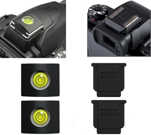 4Pcs Camera Hot Shoe Cover Protective Case (2 with Level+2 Flat) - Image 2