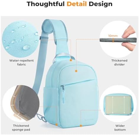 K&F CONCEPT Camera Sling Bag, Compact Crossbody Bag for DSLR Mirrorless - Image 4