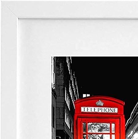 Americanflat 11x14 Picture Frame with Shatter-Resistant Glass - Set of 2 - Use as 8x10 Frame with Mat or Display 11x14 Photo Without Mat - Signature Collection - Picture Frames for Wall - White - Image 7