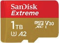SanDisk 1TB Extreme microSD UHS I Card for 4K Video on Smartphones, Action Cams & Drones 190MB/s Read, 130MB/s Write SDSQXAV 1T00 GN6MN, Red/Gold by Unknown